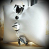 Tango perlen armband cube schwarz-glas-murano-venedig