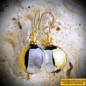 Charms duo earrings in real glass of murano in venice