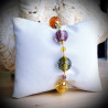 Fiji amber bracelet genuine murano glass