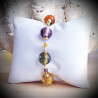 Fiji amber bracelet genuine murano glass