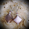 Butterfly parma earrings in real glass of murano