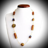 Romantic necklace in genuine murano glass from venice