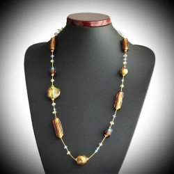 Romantic necklace in genuine murano glass from venice