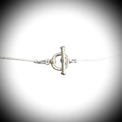 Melo collier long argent veritable verre de murano