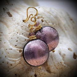 Earrings parma in genuine murano glass from venice