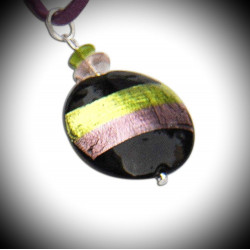 Horizon green olive and parma pendant murano glass from venice