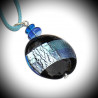 Grey horizon blue pendant murano glass from venice