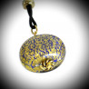 Onion, navy blue pendant murano glass from venice