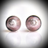 Earrings stud parma in genuine murano glass from venice