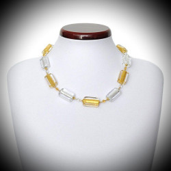 Collana oro in vero vetro di Murano di Venezia