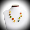 Cubo sciogliendo necklace genuine murano glass of venice