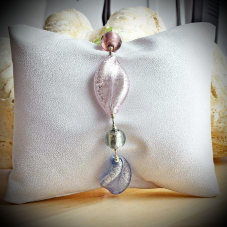 Chlorophyll-armband silber echter murano-glas