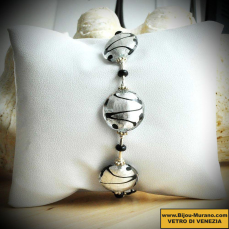 Charly bracelet silver genuine murano glass of venice