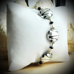 Charly bracelet silver genuine murano glass of venice