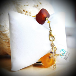 Scoglio color of autumn bracelet genuine murano glass