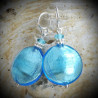 Blue Earrings in Genuine Murano Glass from Venice