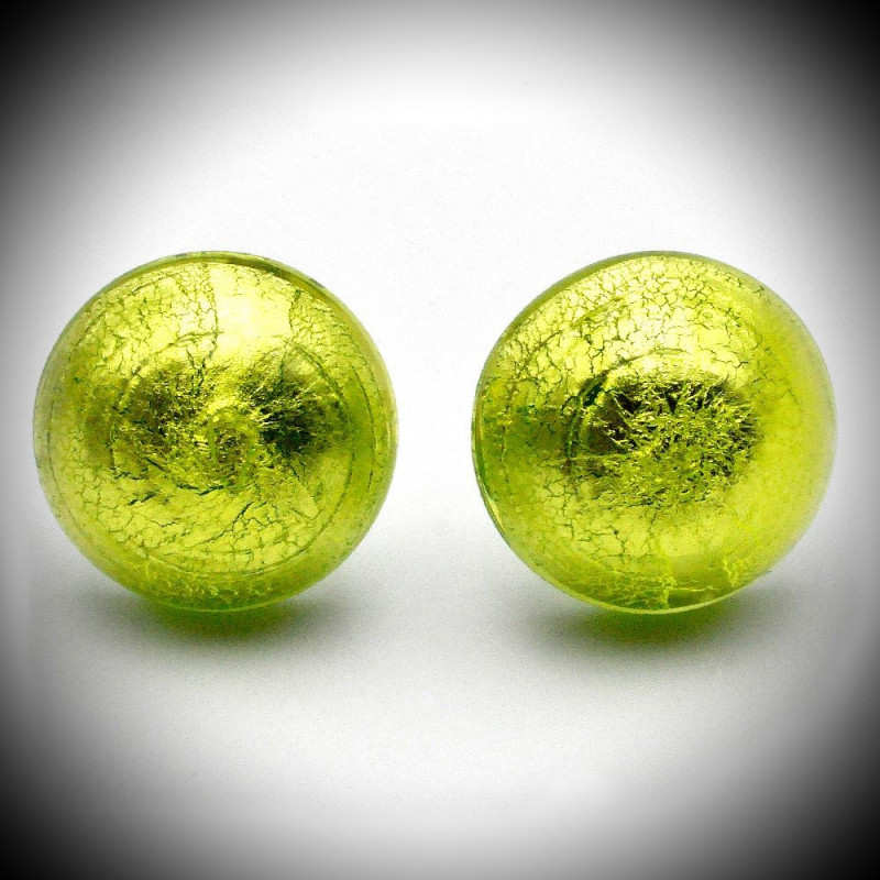 Ohrringe, knöpfe, bernstein-schmuck, echten murano-glas Ohrringe, knöpfe, bernstein-schmuck, echten murano-glas