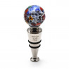 Millefiori round sky blue bottle stopper for murano glass