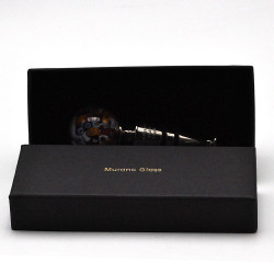 Millefiori round sky blue bottle stopper for murano glass