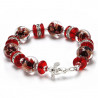 Red bracelet in real murano venice glass