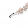 Pink murano glass bracelet genuine venice glass