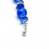 Navy blue murano glass bracelet in genuine venice glass