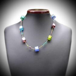 Collier america en verre de murano de venise