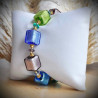 Armband blau echtes muranoglas aus venedig