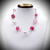 Necklace italian genuine murano glass of venice