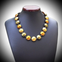 Halskette gold verfeinert murano venedig