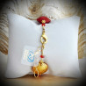 Armband aus echten murano-glas, rot