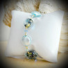 Strap blue genuine murano glass of venice