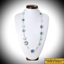 Chiaro di luna necklace in genuine murano glass from venice