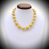 Necklace genuine murano glass gold venetian