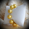 Gold bracelet in genuine murano glass from venice