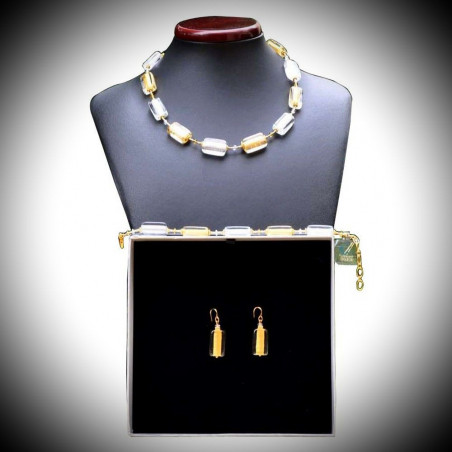 Vier-jahreszeiten-winter-schmuck in echte murano-glas aus venedig