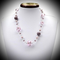 Halskette lila echte murano-glas aus venedig