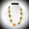 Necklace genuine murano glass gold venetian