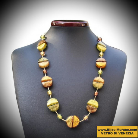 Halskette gold, echten murano-glas aus venedig