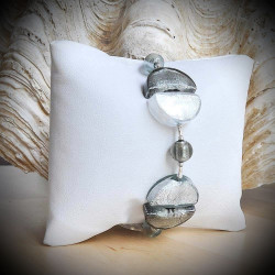 Bracelet genuine murano glass silver venice