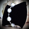 Crystal white crystal bracelet genuine murano glass of venice